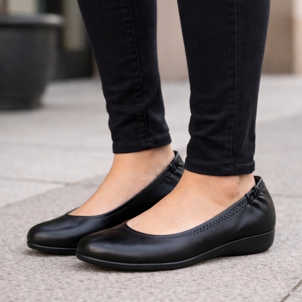 Abeo B.I.O.system Tammy Classic Minimalist Comfort Leather Ballet Flats 7M